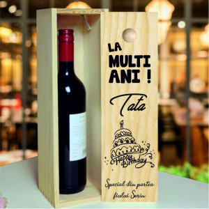 Cutie de Vin Aniversara La Multi Ani pentru Ocazi speciale