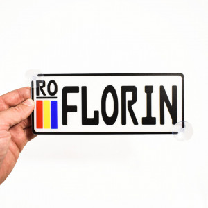 Placa Auto Personalizata cu Numele tau 20x8cm