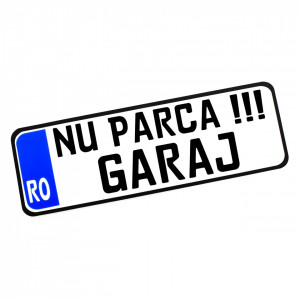Placa Auto Personalizata (mesaj predefinit) 30x10cm