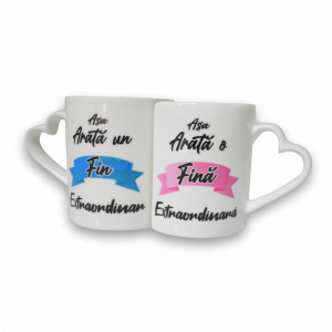 Set cani personalizate pentru fini