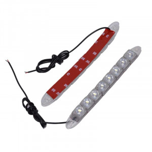 Set Lumini Auto 2 x 6 Led-uri DRL 12V - 8W - LUMINA DE ZI -