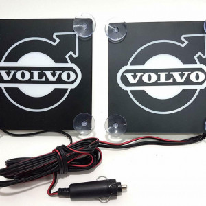 Set sigle Volvo luminoase 15x15 cm