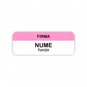 EC11 Ecuson Personalizat metalic 2.5x7cm cu sistem de prindere