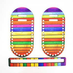 Kit geanta crosetata Giulia, 8 cm + Pictura B4
