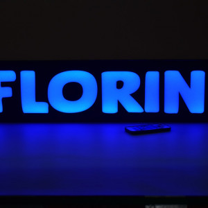 Placa led luminoasa interior camion 55x13 cm cu nume