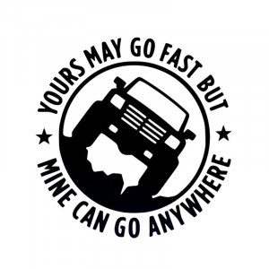 Stiker Abtibild autocolant *MINE CAN GO ANYWHERE*