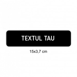 1537 Placa Aluminiu Personalizata 15x3.7 cm