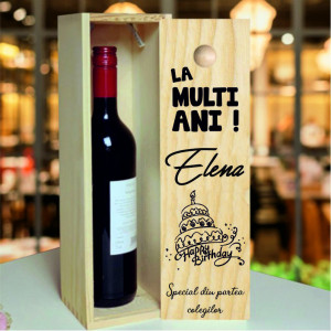 Cutie de Vin Aniversara La Multi Ani pentru Ocazi speciale