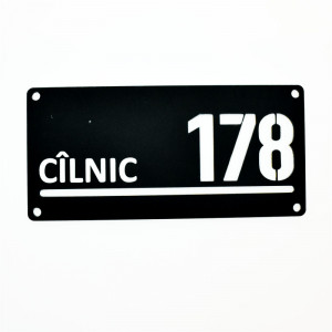 Placa personalizata cu numarul pentru casa 3D LUX maxi