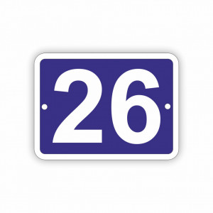 Placa Stradala personalizata 11x15 cm, 2 cifre, Nr de Casa
