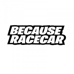 Stiker Abtibild autocolant *BECAUSE RACECAR*