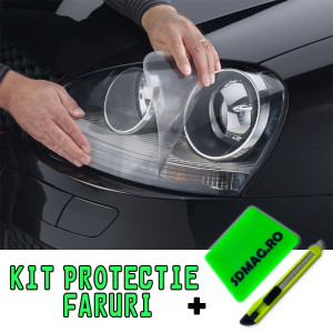 Kit protectie transparent autoadeziv pentru faruri