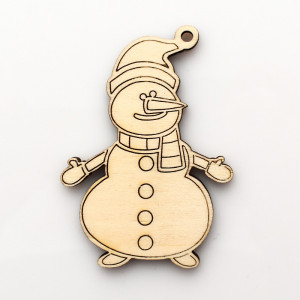 Ornament din lemn pentru pomul de Craciun DECO10