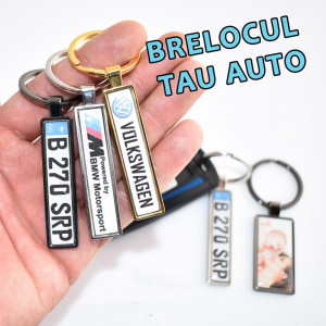 Personalizare Breloc Auto Fata+Spate