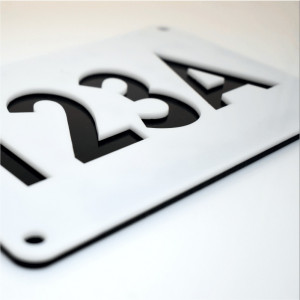 Placa personalizata cu numarul pentru casa 3D LUX