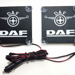 Set sigle Daf luminoase 15x15 cm