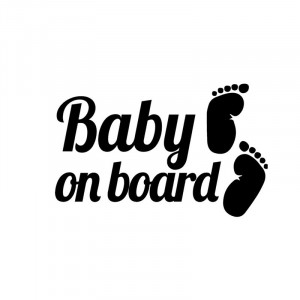 Stiker Abtibild autocolant *BABY ON BOARD*