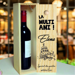 Cutie de Vin Aniversara La Multi Ani pentru Ocazi speciale