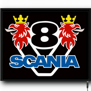 Placa led luminoasa interior camion tip tablou Scania V8