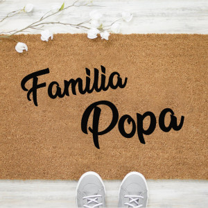 Pres intrare personalizat 40x60 cm Family02