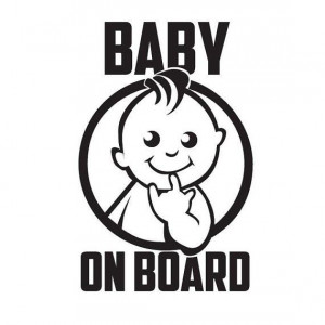 Stiker Abtibild autocolant *BABY ON BOARD* 2