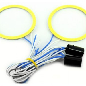 Angel Eyes LED COB , lumina continua, alba