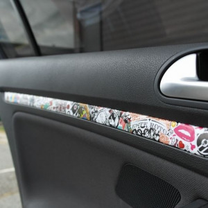 Autocolant Sticker Bomb pentru interiorul masini ( plansa Bord sau alte elemente ) 150x35 cm