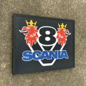 Placa led luminoasa interior camion tip tablou Scania V8