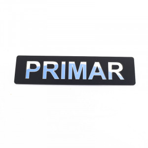 Placuta informativa de perete sau usa, PRIMAR , 15x3.7 cm, efect oglinda