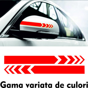 Set stikere auto pentru oglinzi