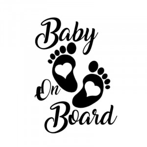 Stiker Abtibild autocolant *BABY ON BOARD* 3