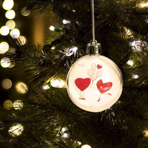 Glob Foto personalizat cu poza ta, ornament pom de craciun