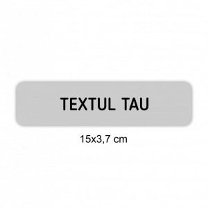 1537 Placa Aluminiu Personalizata 15x3.7 cm