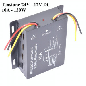 Convertor de Tensiune pentru Camioane 24V-12V DC / 10A