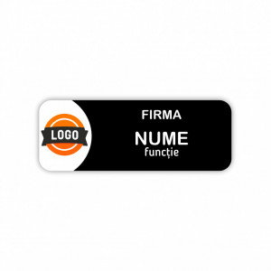 EC15 Ecuson Personalizat metalic 2.5x7cm cu sistem de prindere