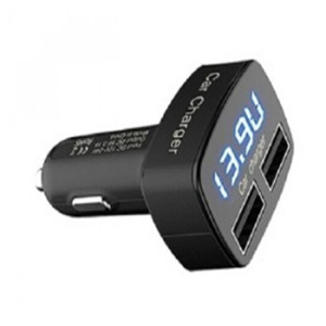 Incarcator telefon 4 in 1 Voltmetru, ampermetru, termometru, 2 usb 3.1 A