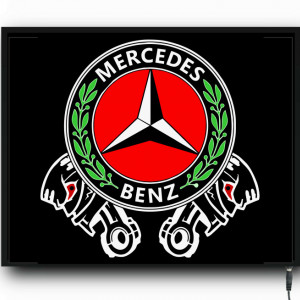 Placa led luminoasa interior camion tip tablou Mercedes Benz 2
