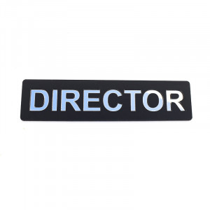 Placuta informativa de perete sau usa, DIRECTOR , 15x3.7 cm, efect oglinda