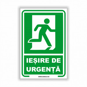 Semn indicator, (iesire de urgenta), tabla aluminiu sau autocolant