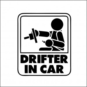 Sticker Abtibild autocolant DRIFTER IN CAR
