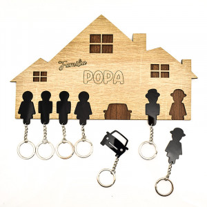 Suport chei personalizat + Brelocuri