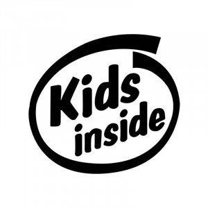 Sticker Abtibild autocolant *KIDS INSIDE*