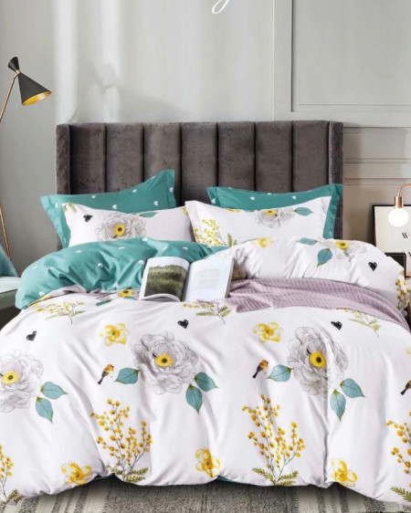 Lenjerie de Pat din Finet, Pat 2 Persoane, Goldfinch, FNJ-184