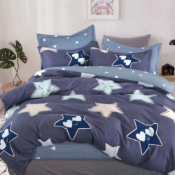 Lenjerie de Pat 1 Persoana, Finet, 4 Piese, Stars in Love, FNJ1-75