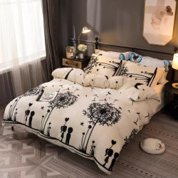 Lenjerie Pufoasa Cocolino cu 2 Fete, 4 Piese, Pat 2 Persoane, LCJ-41
