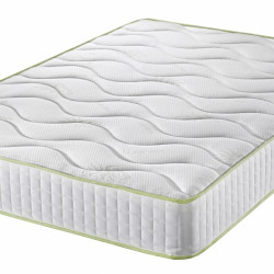 Saltea Aloe Vera Cocos Memory, husa cu fibre de bambus cu efect antimicrobian, Super Ortopedica, aerisire 3D Free Air, 90x200 cm