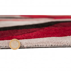Covor Infinite Splinter Red, Flair Rugs, 160 x 220 cm, 100% poliester, rosu/bej/negru