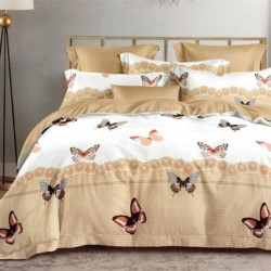 Lenjerie de Pat 1 Persoana, Finet Satinat, Elegant Butterfly, TF1-11