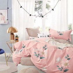 Lenjerie Bumbac 100% - 4 Piese - Pat 2 Persoane - Simple Style - BL4-13