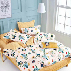 Lenjerie de Pat 1 Persoana, Finet, 4 Piese, Summer Flowers, FNJ1-67
